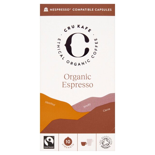 CRU Kafe Organic Fairtrade Espresso Pods 10s thumbnail 2
