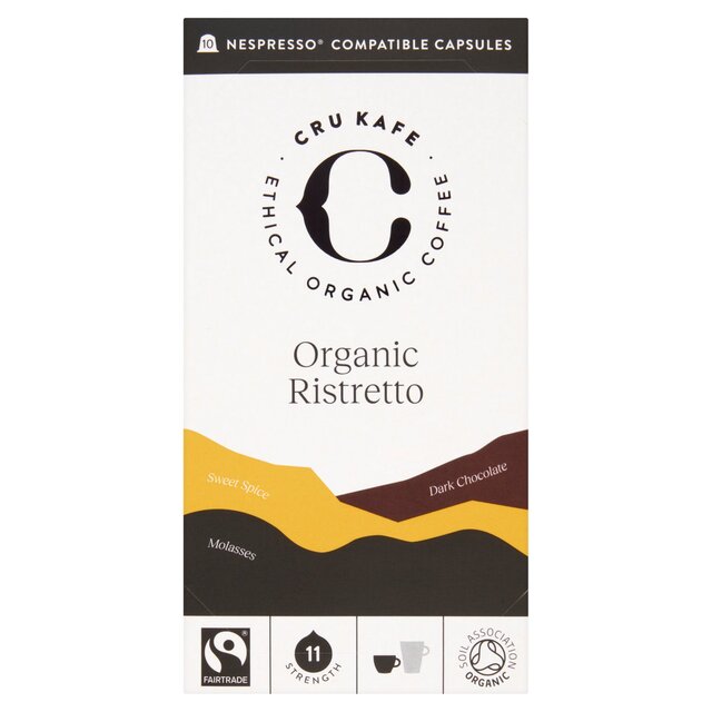 CRU Kafe Organic Fairtrade Ristretto Pods 10s thumbnail 2