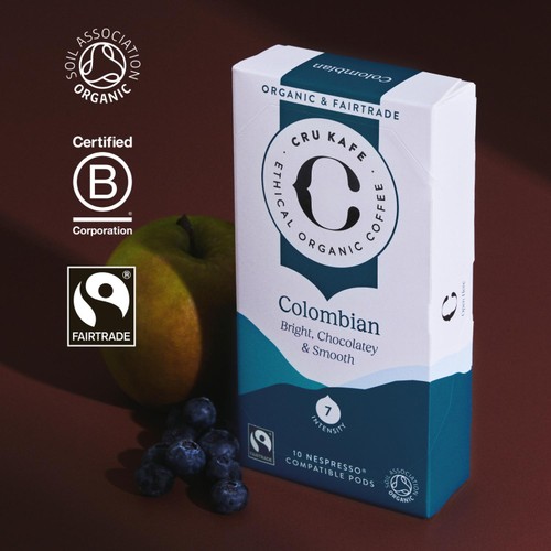 CRU Kafe Organic Fairtrade Colombian Pods 10s thumbnail 3