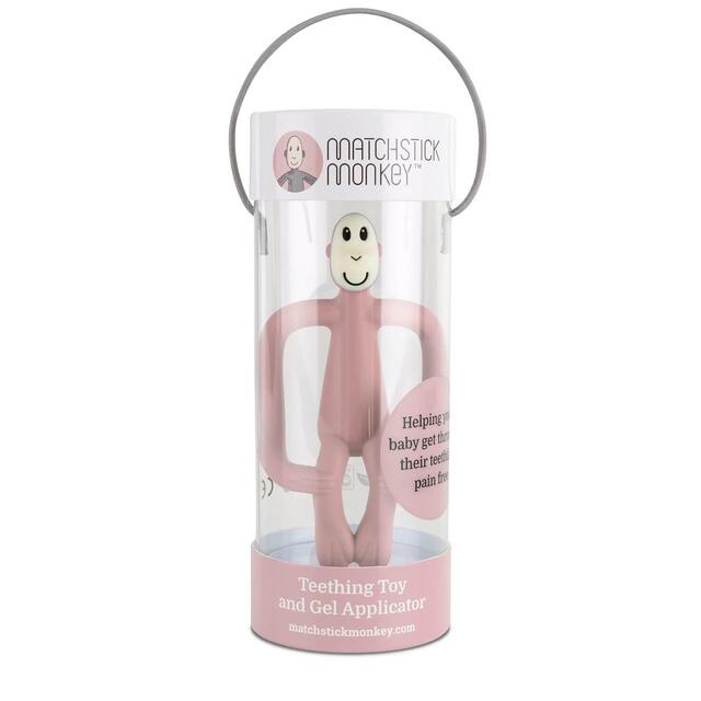 Matchstick Monkey Original Teether - Dusty Pink