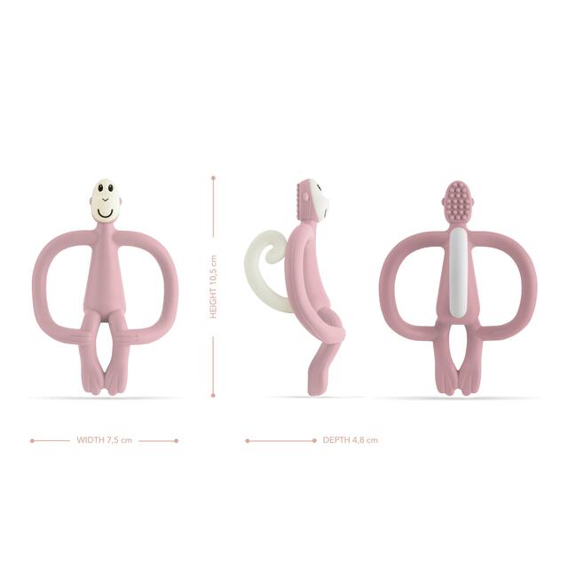 Matchstick Monkey Original Teether - Dusty Pink thumbnail 3