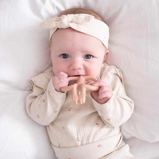 Matchstick Monkey Original Teether - Dusty Pink thumbnail 5