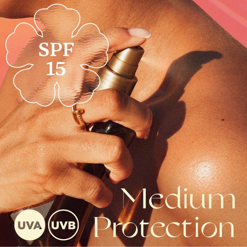 Hawaiian Tropic Glowing Protection SPF 15 Dry Oil Sun Spray thumbnail 3