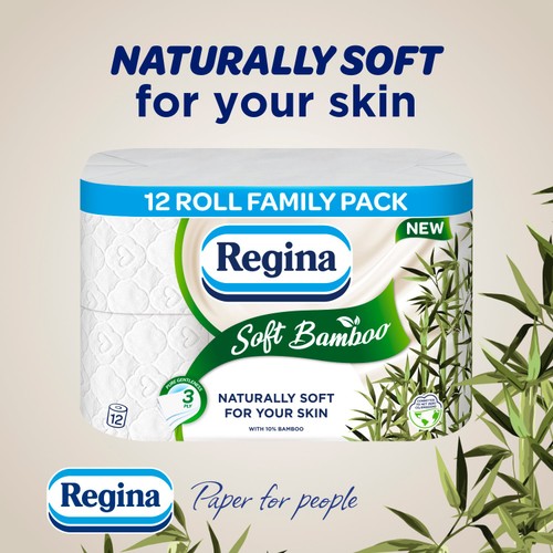 Regina Soft Bamboo Toilet Roll 12 Roll thumbnail 4