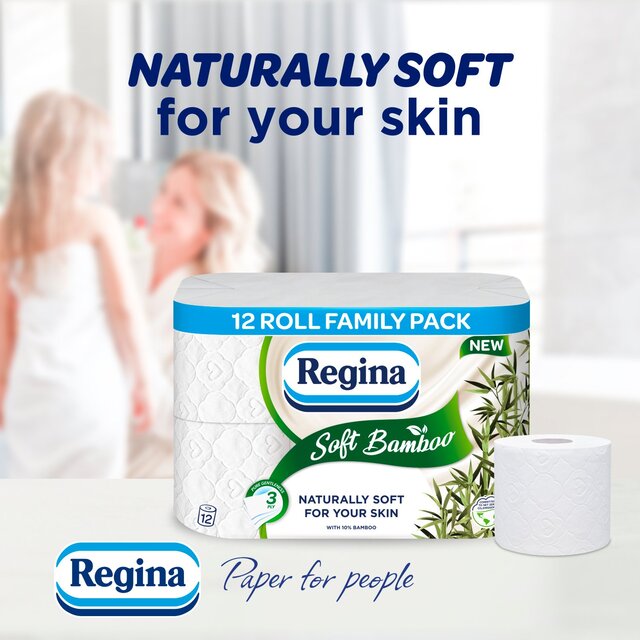 Regina Soft Bamboo Toilet Roll 12 Roll thumbnail 3
