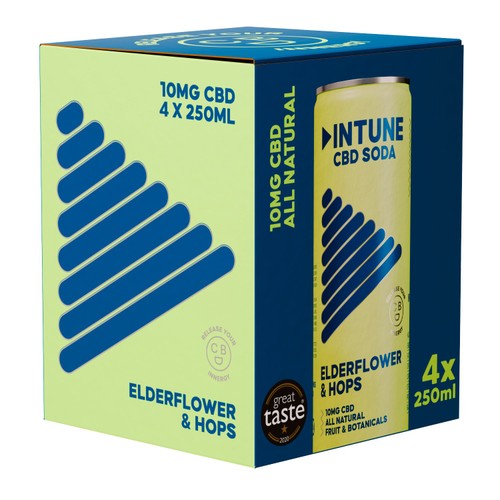 INTUNE Elderflower & Hops Sparkling CBD Drink thumbnail 4