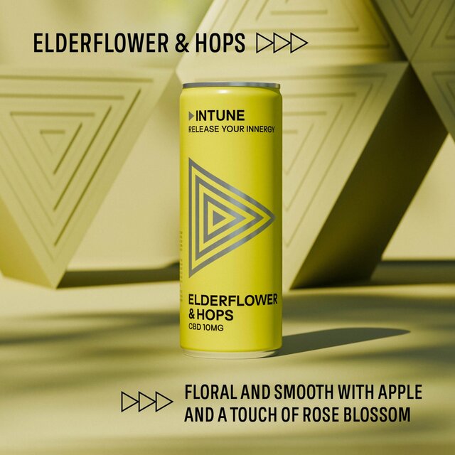 INTUNE Elderflower & Hops Sparkling CBD Drink thumbnail 3