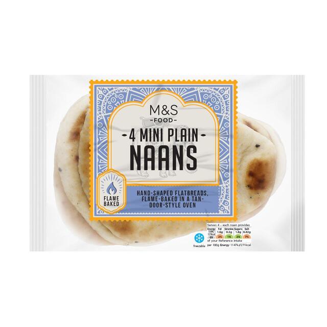 M&S Mini Plain Naans
