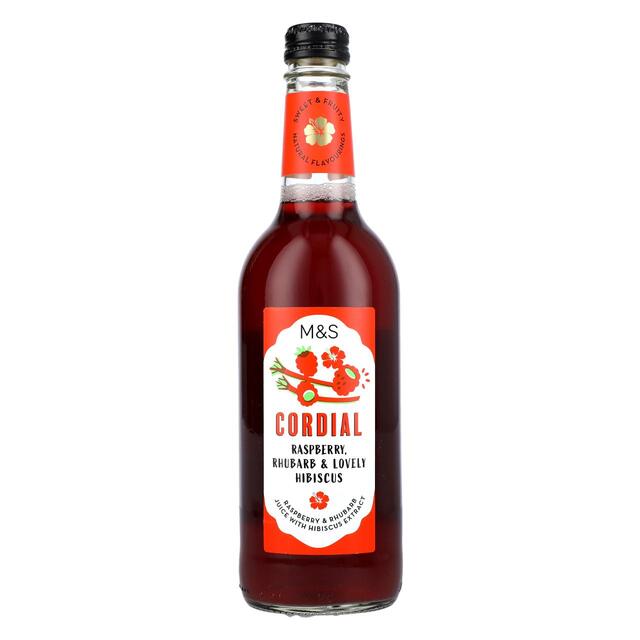 M&S Raspberry Rhubarb & Hibiscus Cordial