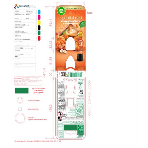 Airwick Essential Mist Pumpkin Spice Refill thumbnail 3