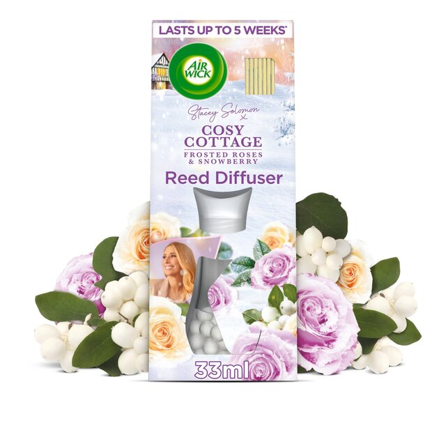 Airwick Reed Diffuser Cosy Cottage Frosted Roses & Snowberry thumbnail 2