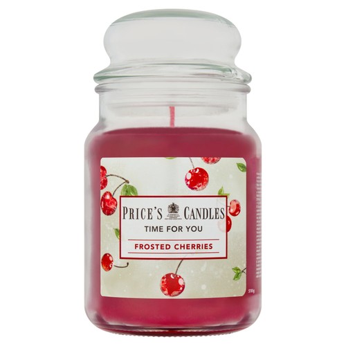 Price's Frosted Cherries Large Jar Candle