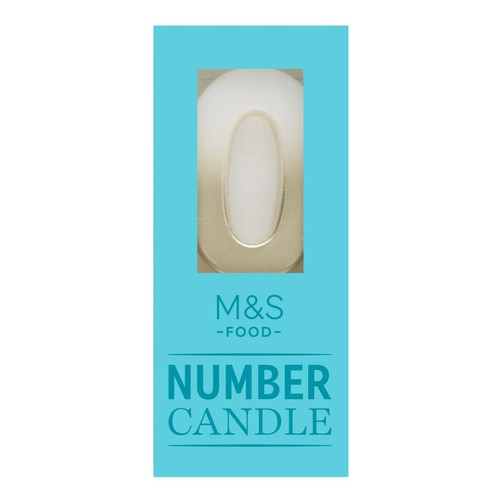 M&S Number 0 Candle