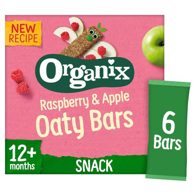 Organix Raspberry & Apple Soft Oaty Bars Toddler Multipack 12 months+