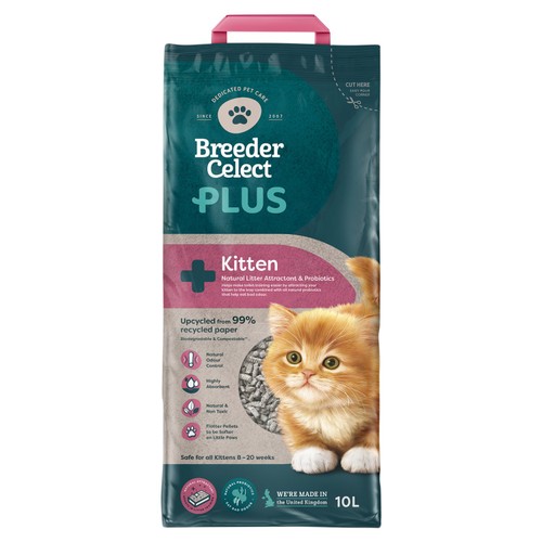 Breeder Celect Pro Biotic Kitten Paper Cat Litter