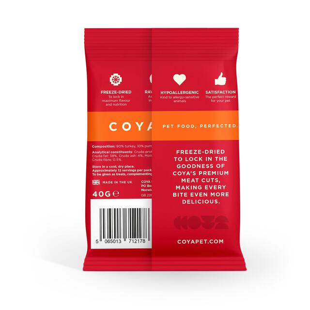 COYA Freeze-Dried Raw Adult Dog Treats Turkey thumbnail 2