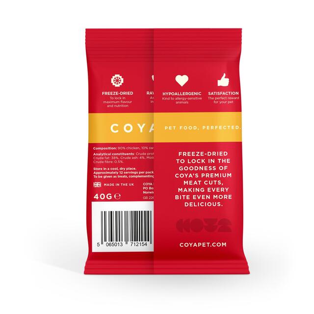 COYA Freeze-Dried Raw Adult Dog Treats Chicken thumbnail 3