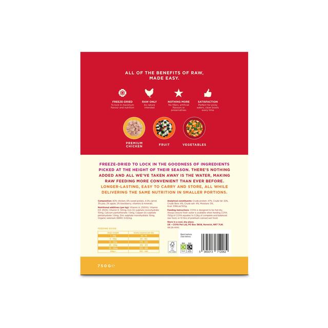 COYA Freeze-Dried Raw Adult Dog Food Chicken thumbnail 2