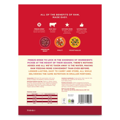 COYA Freeze-Dried Raw Adult Dog Food Beef thumbnail 2