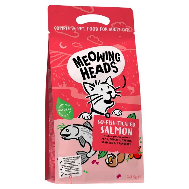 Meowing Heads So-fish-ticated Salmon Dry Cat Food