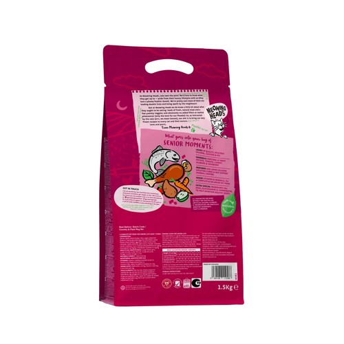 Meowing Heads Senior Moments Dry Cat Food thumbnail 2