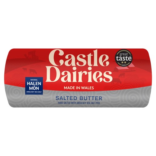 Castle Dairies Welsh Butter with Halen Mon's Sea Salt
