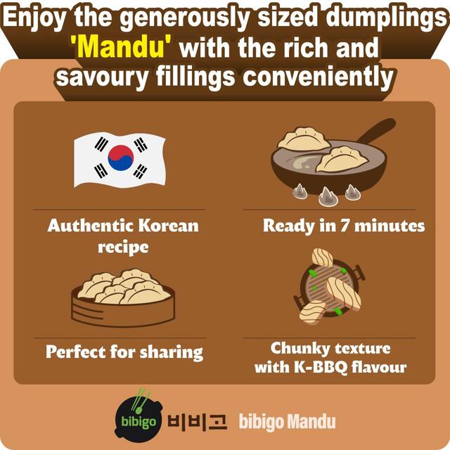 bibigo Korean BBQ Mandu Dumpling thumbnail 3