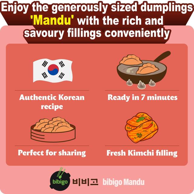 bibigo Kimchi & Pork Mandu Dumpling thumbnail 3