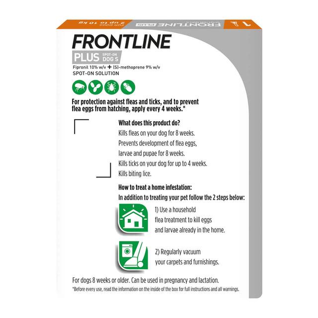 FRONTLINE Plus Small Dog Flea & Tick 2-10kg thumbnail 2