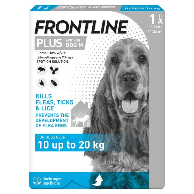 FRONTLINE Plus Medium Dog Flea & Tick 10-20kg