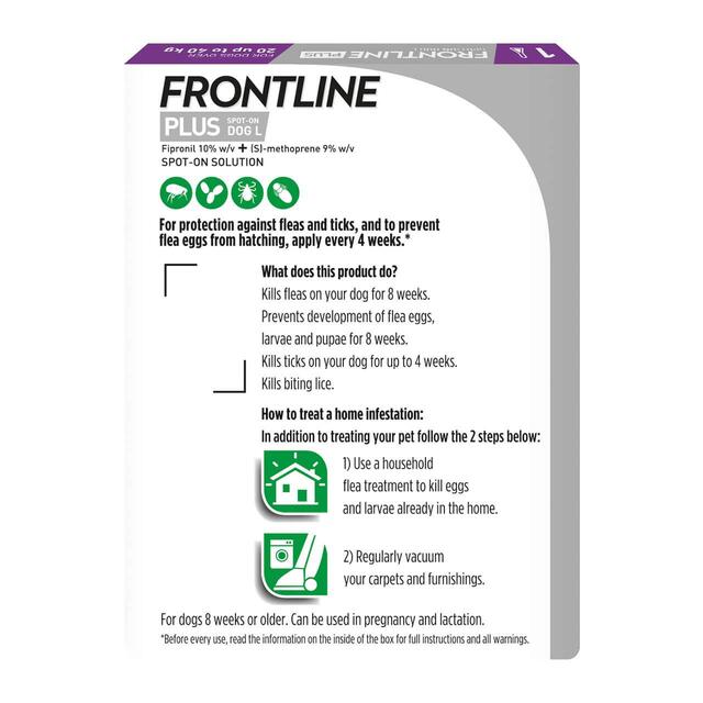 FRONTLINE Plus Large Dog Flea & Tick 20-40kg thumbnail 2