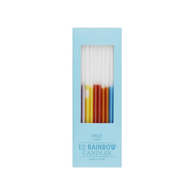 M&S Ombre Rainbow Birthday Candles