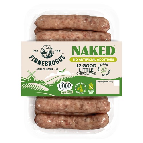 Finnebrogue Naked 12 Good Little Company Chipolatas