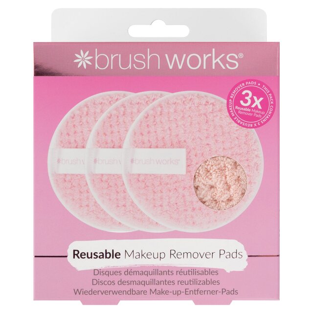 Brushworks HD Reusable Makeup Remover Pads - 3 Pack