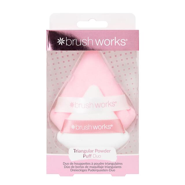 Brushworks Triangular Powder Puff Duo