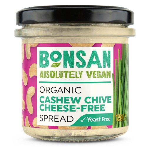 Bonsan Organic Cashew Chive Cheese-Free Spread
