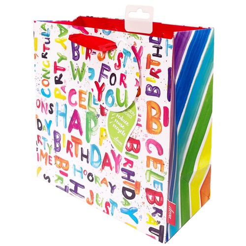 Happy Bright Medium Gift Bag thumbnail 3