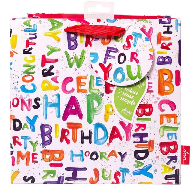 Happy Bright Medium Gift Bag thumbnail 2