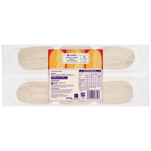 Ocado Bake at Home White Petits Pains thumbnail 2