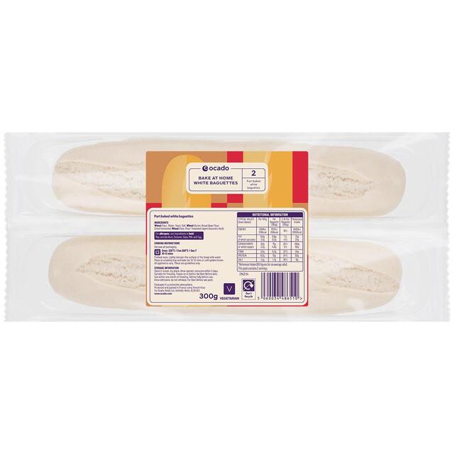 Ocado Bake at Home White Baguettes thumbnail 2