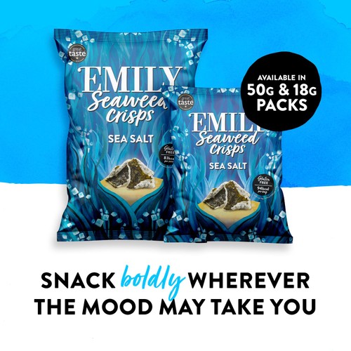 Emily Seaweed Crisps Sea Salt thumbnail 3