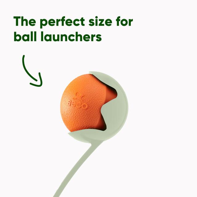 Beco Natural Rubber Fetch Ball - Orange thumbnail 2