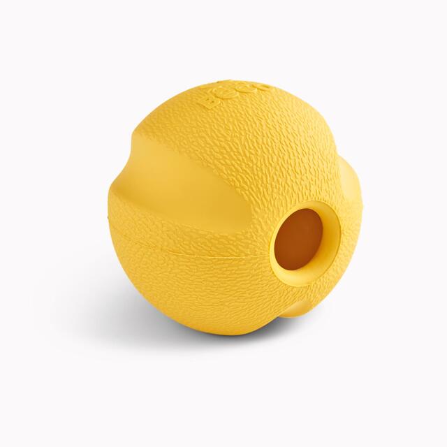 Beco Natural Rubber Fetch Ball - Yellow thumbnail 2