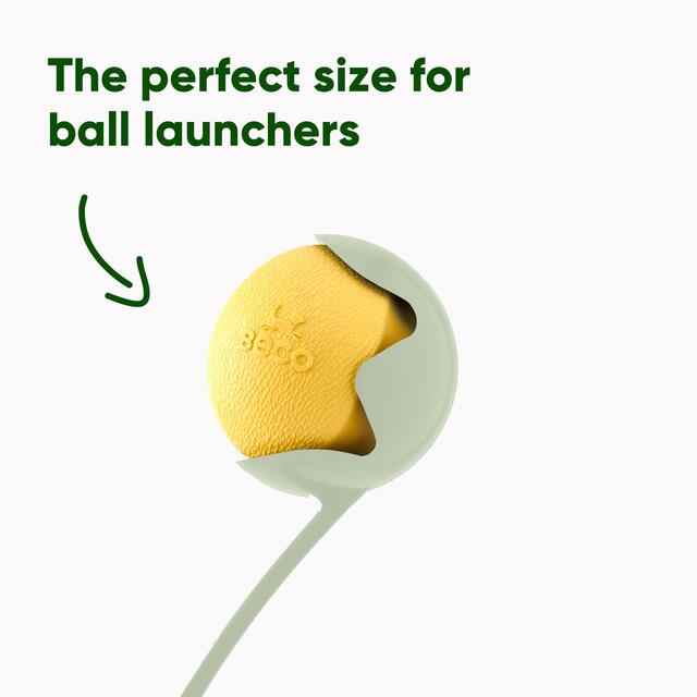 Beco Natural Rubber Fetch Ball - Yellow thumbnail 3