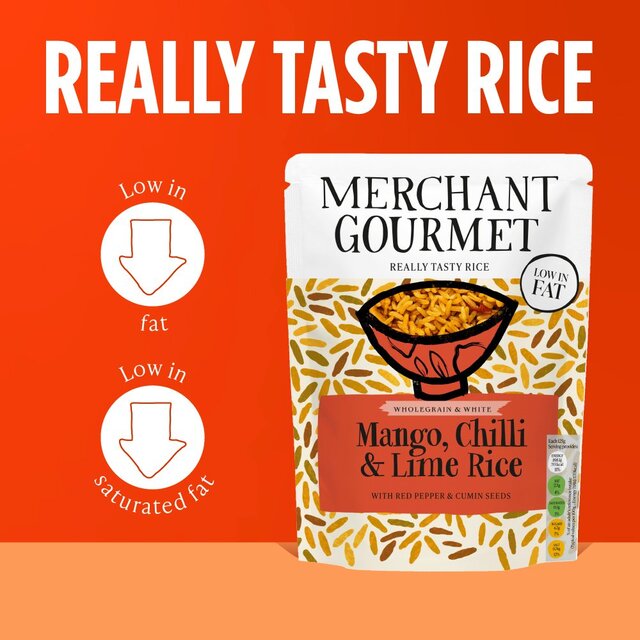 Merchant Gourmet Mango, Chilli & Lime Wholegrain & White Microwave Rice thumbnail 5