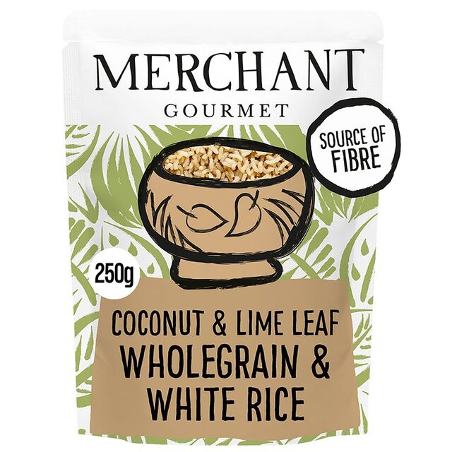 Merchant Gourmet Coconut & Lime Wholegrain & White Microwave Rice