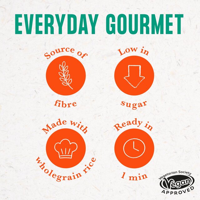 Merchant Gourmet Coconut & Lime Wholegrain & White Microwave Rice thumbnail 2