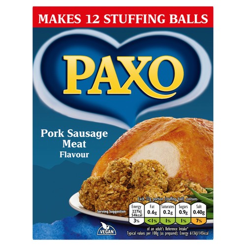 Paxo Pork Sausage Meat Flavour Stuffing thumbnail 3