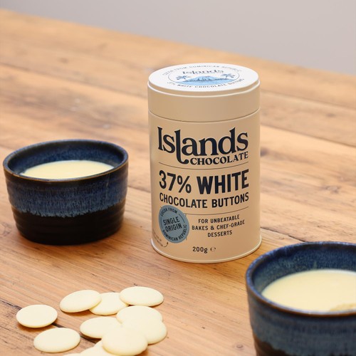 Islands Chocolate 37% White Chocolate Button Tin thumbnail 4