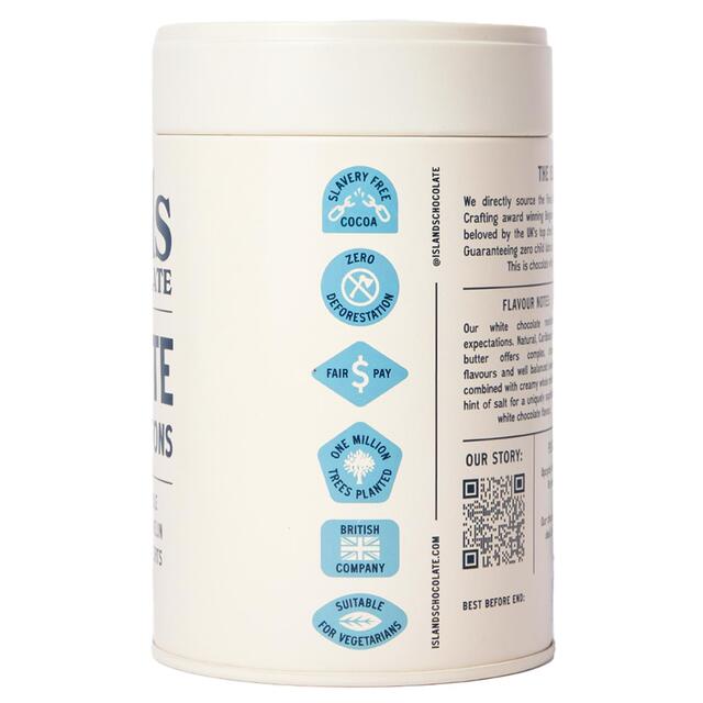 Islands Chocolate 37% White Chocolate Button Tin thumbnail 2